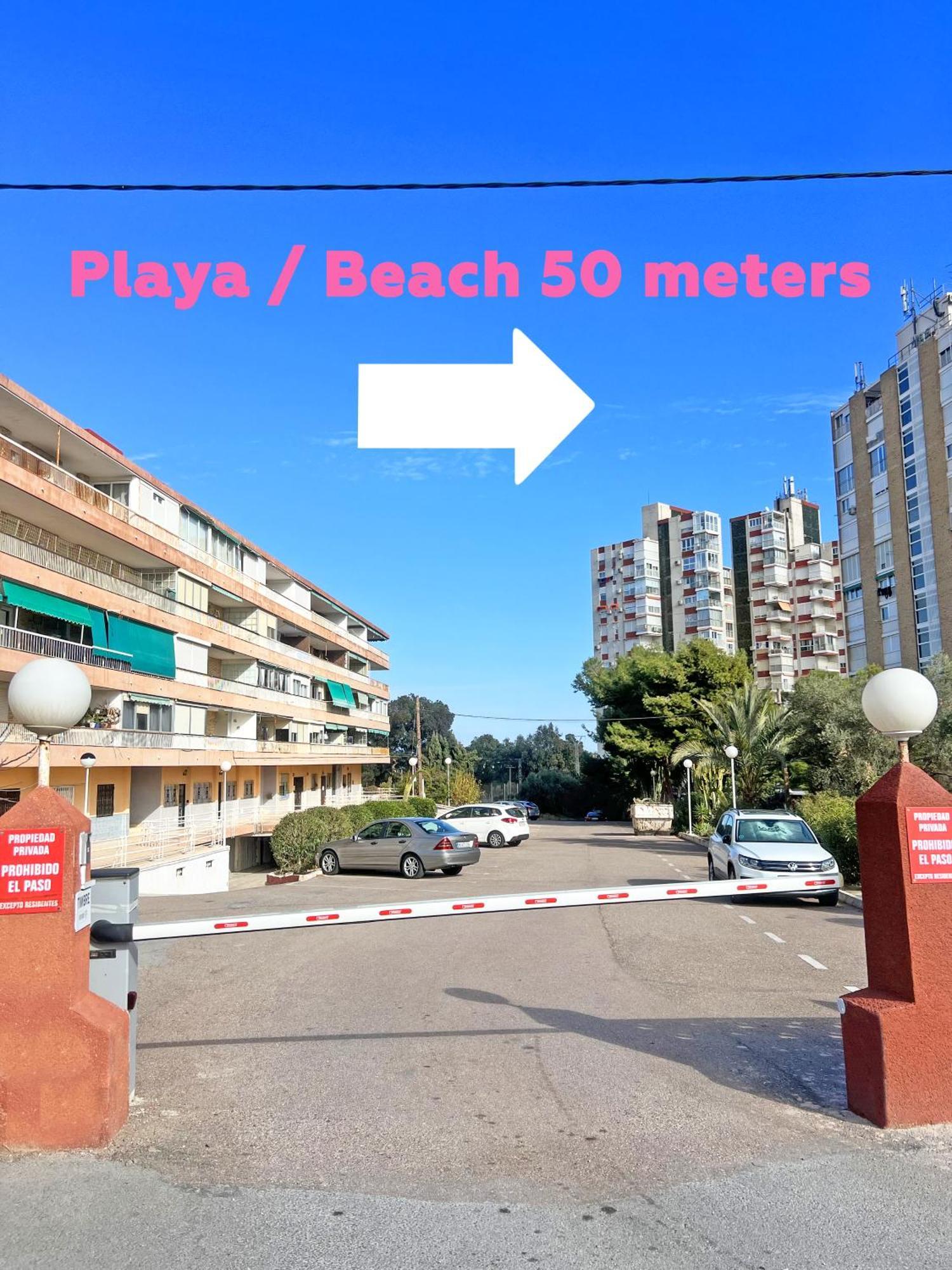 شقة A 100M De La Playa. 2 Hab. A/C لقنت المظهر الخارجي الصورة